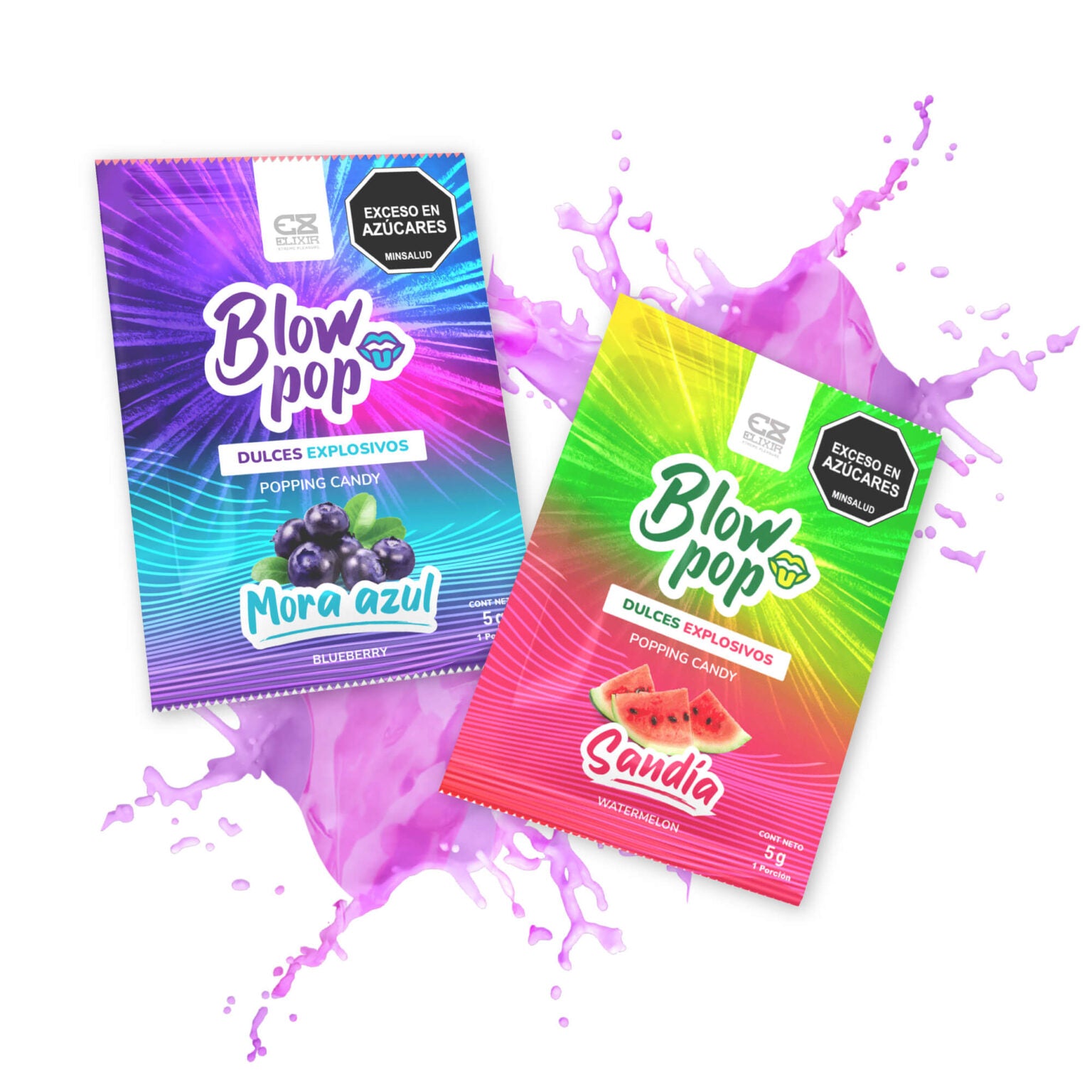 Blow Pop dulces explosivos x 12 sobres