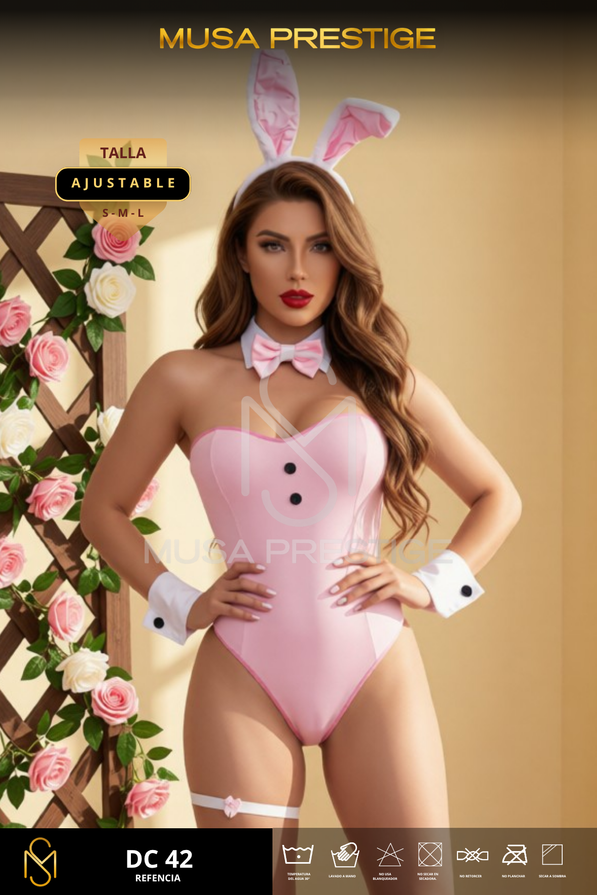 Disfraz Musa Coneja Pink