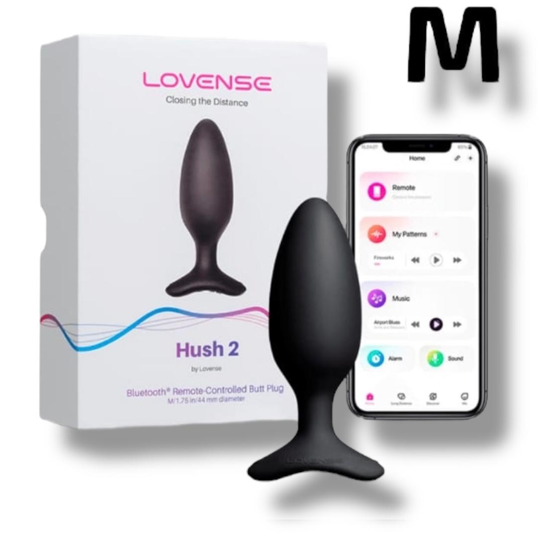 Plug Anal Vibrador Hush 2 (1.5 pulgadas) Controlado por APP Global by Lovense